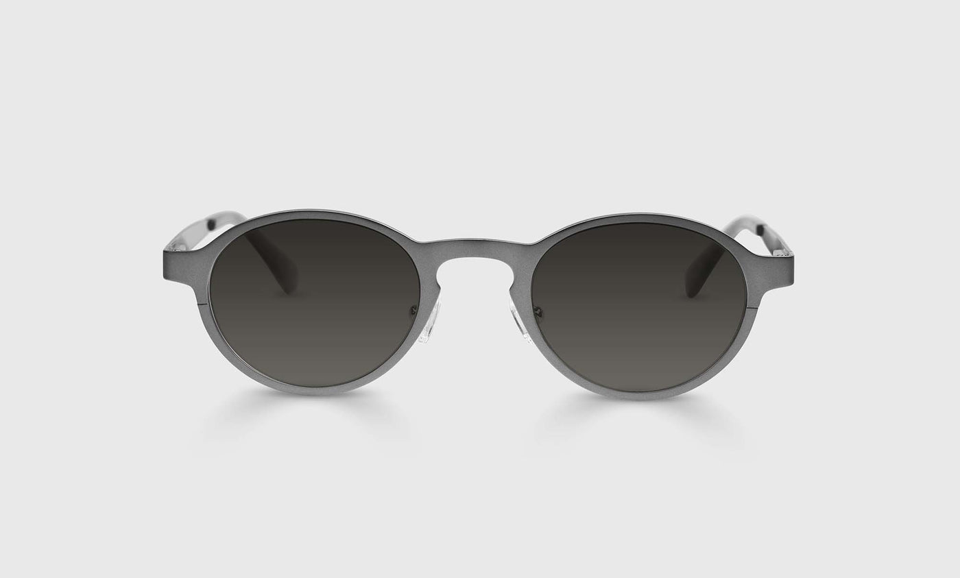 Hard Wear Color 74 - Matte Pewter Metal Front and Temples