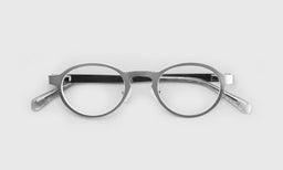 74 | eyebobs Hard Wear, Narrow, Round, Readers, Blue Light, Prescription Glasses, Laydown Image