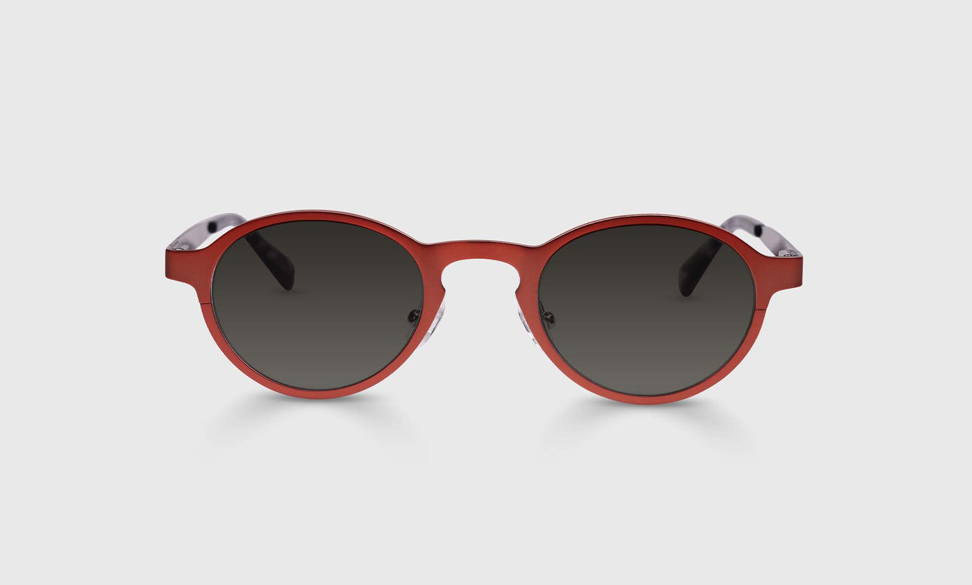 Hard Wear Color 76 - Satin Matte Burnt Orange Metal Front and Temples