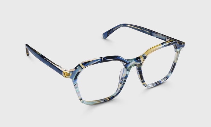  eyebobs Four Square, Wide, Square, Readers, Blue Light, Prescription Glasses, Angle