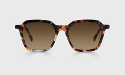 19-pb | eyebobs Four Square, Wide, Square, Reader Sunglasses, Polarized Brown