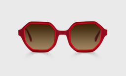 45-pb | eyebobs Cutting It Close, Average, Geometric, Reader Sunglasses, Polarized Brown