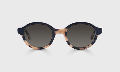 00 - Black and Vanilla Tortoise-Layered Front and Temples / Average / Full Lens Reader Sunglasses / 1.00 / .