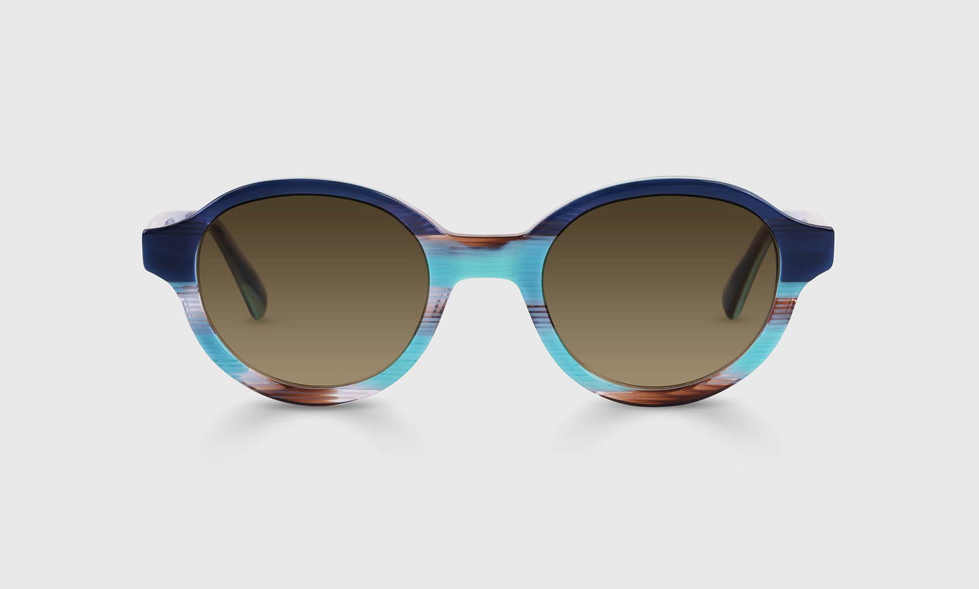 10-pb | eyebobs Well-Rounded, Average, Round, Reader Sunglasses, Polarized Brown