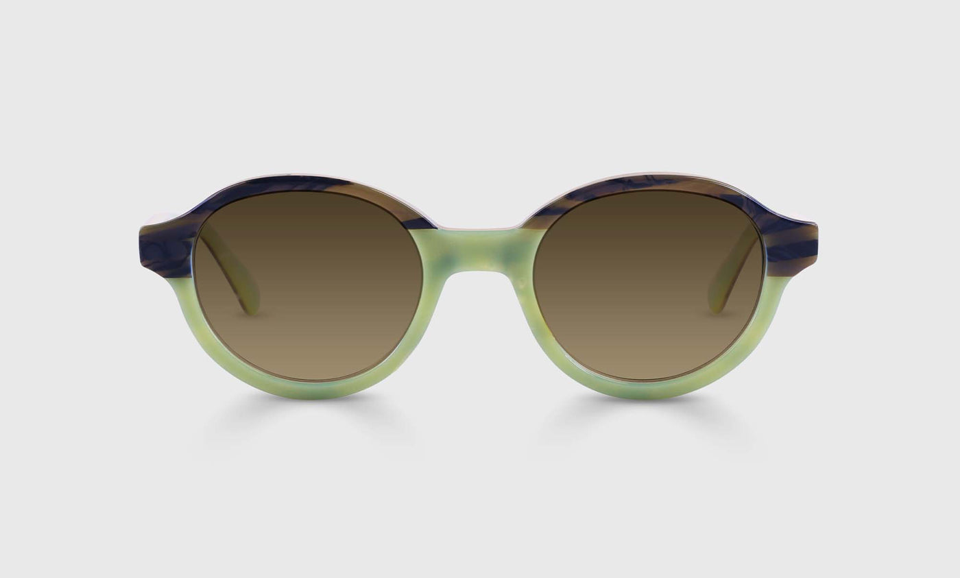 17-pb | eyebobs Well-Rounded, Average, Round, Reader Sunglasses, Polarized Brown