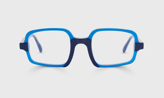 10 - Cornflower Blue Front and Temples with a Navy Bridge