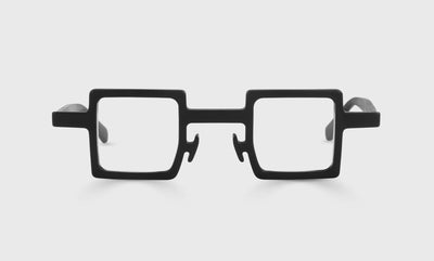 00 - Matte Black Front and Temples / Wide / Readers / 0.00