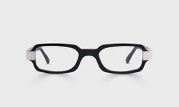 Straight-Edge Color 00 - Black Onyx with White Front and Temples