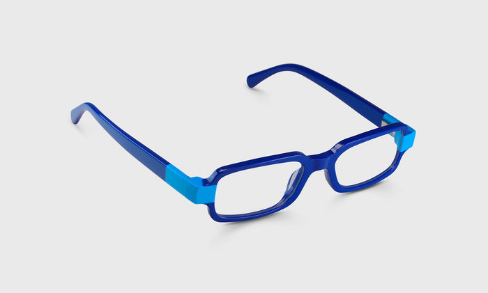  eyebobs Straight-Edge, Average, Rectangle, Readers, Blue Light, Prescription Glasses, Angle