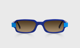 10-pb | eyebobs Straight-Edge, Average, Rectangle, Reader Sunglasses, Polarized Brown