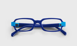 10 | eyebobs Straight-Edge, Average, Rectangle, Readers, Blue Light, Prescription Glasses, Laydown