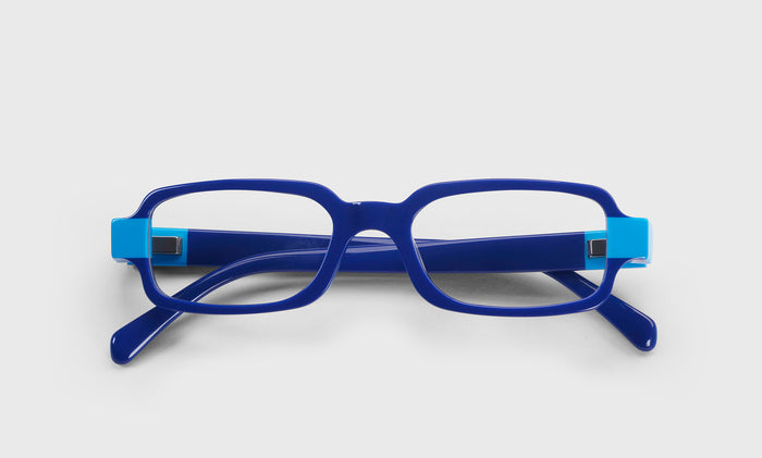  eyebobs Straight-Edge, Average, Rectangle, Readers, Blue Light, Prescription Glasses, Laydown
