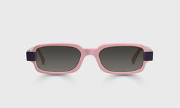 Straight-Edge Color 45 - Mauve Pink with Eggplant Front and Temples