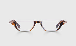 Merger Color 19 - Gold and Tortoise Front and Temples reading glasses with italian-designed acetate and scratch resistant lenses
