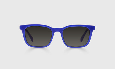 10 - Cobalt Blue Front and Temples / Narrow / Full Lens Reader Sunglasses / 1.00 / .
