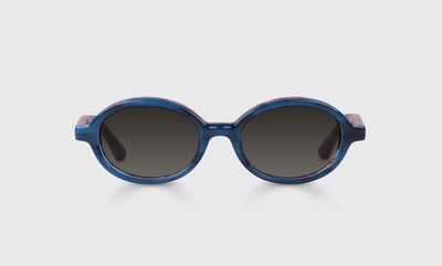 10 - Blue Jay Layered Front and Temples / Narrow / Full Lens Reader Sunglasses / 1.00 / .