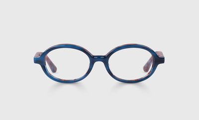 10 - Blue Jay Layered Front and Temples / Narrow / Readers / 0.00