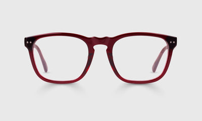 01 - Deep Red Crystal Front and Temples / Wide / Readers / 0.00