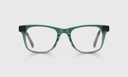 The Director Color 59 - Teal Crystal Front and Temples reading glasses with italian-designed acetate and scratch resistant lenses