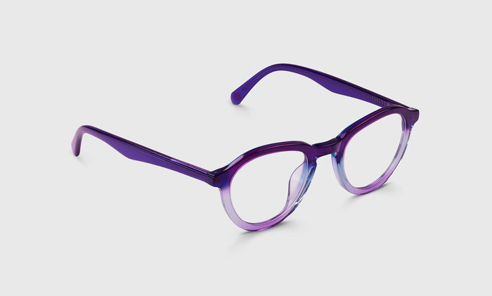  Public Eye angled eyeglass frame on neutral background