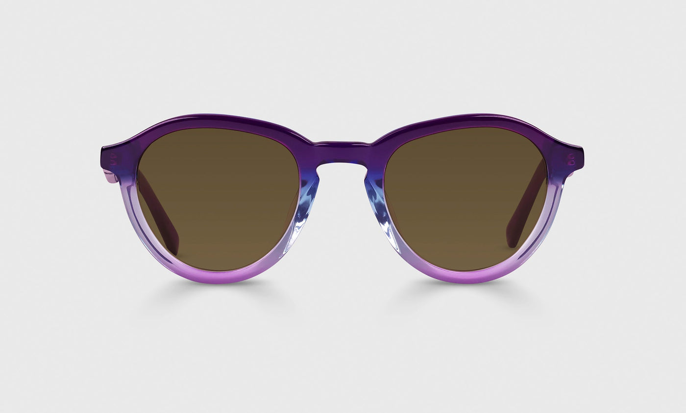 15-pb | Public Eye polarized brown front eyeglass frame on neutral background