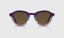 15-pb | Public Eye polarized brown front eyeglass frame on neutral background