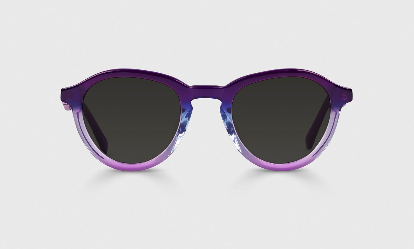 Public Eye Color 15 - Blue and Violet Prismatic Front and Temples
