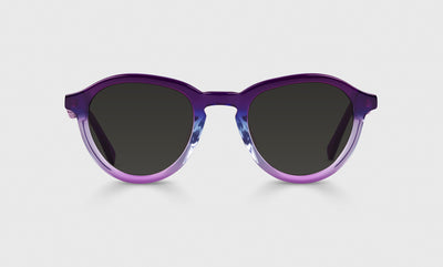 15 - Blue and Violet Prismatic Front and Temples / Average / Full Lens Reader Sunglasses / 1.00 / .