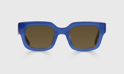 10-pb | Square Off brown polarized sunglass frames on neutral background