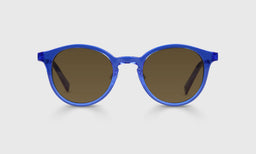 10-pb | Golden Age brown polarized sunglass frames on neutral background