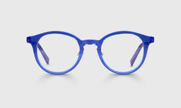 Golden Age Color 10 - Colbalt Crystal Front and Silver Temples