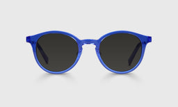 10-pg | Golden Age grey polarized sunglass frames on neutral background