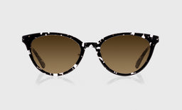 00-pb | Statuette brown polarized sunglass frames on neutral background