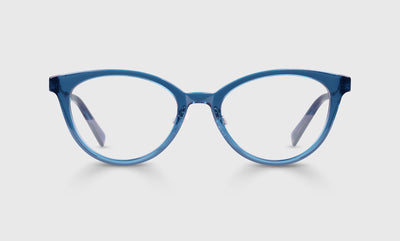 10 - Lake Blue Crystal Front and Silver Temples / Wide / Readers / 0.00
