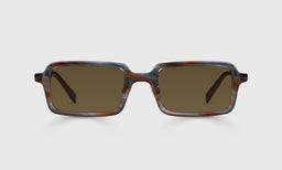 11-pb | Mogul brown polarized sunglass frames on neutral background