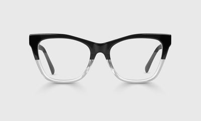 00 - Black to Crystal Fade Front and Black Temples