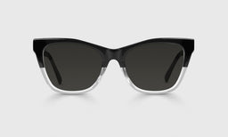 00-pg | Kitten Around polarized grey front eyeglass frame on neutral background