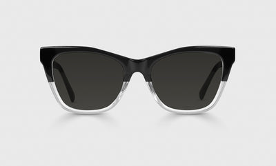 00 - Black to Crystal Fade Front and Black Temples / Average / Full Lens Reader Sunglasses / 1.00 / .