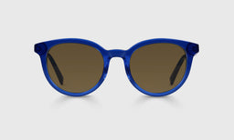 10-pb | Rush Hour polarized brown front eyeglass frames on neutral background