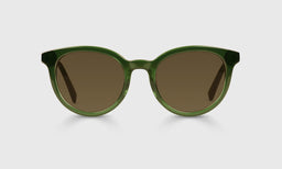 17-pb | Rush Hour polarized brown front eyeglass frames on neutral background