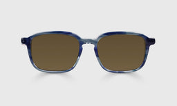 10-pb | Well Done polarized brown front eyeglass frames on neutral background