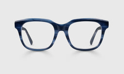 Nomad Sunglasses with italian-designed acetate frame in deep blue tones and scratch resistant lenses for clear vision