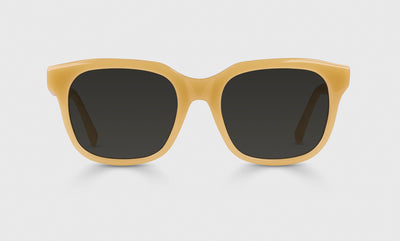77 - Honey Yellow Front and Temples / Wide / Full Lens Reader Sunglasses / 1.00 / .