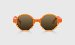 76-pb | Double Take front polarized brown eyeglass frames on neutral background