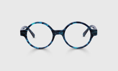 10 - Blue Swirl Front and Temples / Narrow / Readers / 0.00