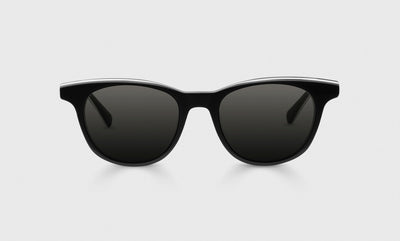 00 - Black with White Highlights Front and Temples / Average / Full Lens Reader Sunglasses / 1.00 / .