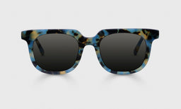 Overachiever Color 13 - Sky Blue and Green Grass Tortoise Front and Temples