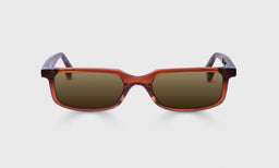 76-pb | Card Carrier front polarized brown eyeglass frames on neutral background