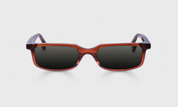 76-pg | Card Carrier front polarized grey eyeglass frames on neutral background