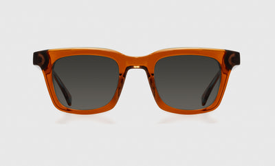 76 - Burnt Orange and Blue Crystal Layer / Wide / Full Lens Reader Sunglasses / 1.00 / .